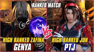 TEKKEN 8 ▰ GENYA (ZAFINA) vs PTJ (JUN) ▰ T8 HIGH LEVEL GAMEPLAY