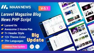 Maan #News Laravel Magazine Blog & News PHP Script Free Download | News Website PHP Script Download