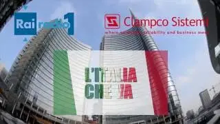 Le lampade di Clampco Sistemi a L' Italia che Va, Radio RAI 1
