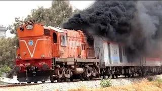 07617 Tapovan sf express with alco locomotive| indian railways