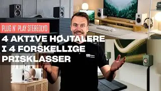 PLUG N' PLAY HØJTALERLØSNING: Vi kigger på 4 forskellige kompakte aktive højtalere!