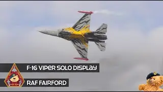 Belgian Air Force F-16 Solo Display | RAF Fairford RIAT 2022 - Team Dream Viper 'Vrieske'
