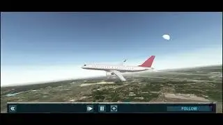 Flight W&O Wright Wings EMBRAER 190 SIMPLE TAKEOFF GuangZhou  🛫  Jakarta 