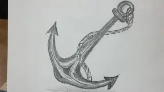 How to Draw an Anchor. Tricks art for kids.