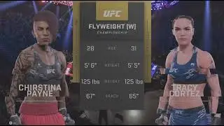 EA SPORTS UFC Christina payne fights tracy cortez flyweight title defense