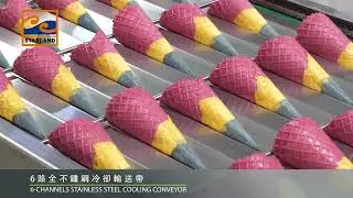 Three color sugar cones