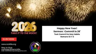 Committ in 26'| Commit to Holy Habits|| Dr. Eric Williams