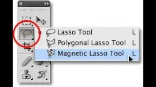 Photoshop CS3  Lasso , Polygonal , Magnetic tool