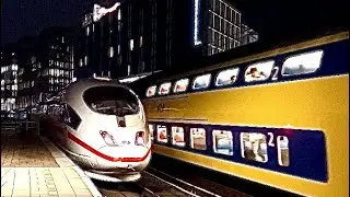 Intercity Express 3 (ICE3) meets NS VIRM 4 Double Decker with great sound!