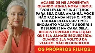 Minha nora me ligou e disse: “Já que você não faz nada, cuide dos meus 4 filhos!” Então eu…