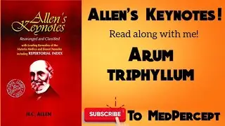 Arum triphyllum: Allen's Keynotes : Read along with me
