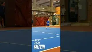 Junior Tennis Match Play 🎾 8 y/o Melvin Takes On Three Years Older Opponent
