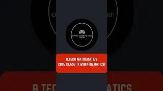 KTU BTECH MATHEMATICS COACHING CLASSES/#ktumaths #btechmaths