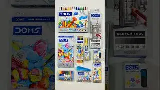 Cute Doms Stationery Items, Sharpener, Pencil,wax Crayons,#doms #stationery #shorts
