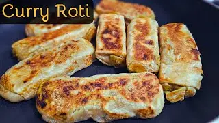 How to make Curry Roti | Curry Stuffed Ceylon Parotta Recipe