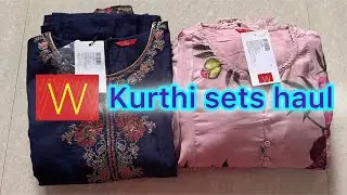 W brand నుండి సంక్రాంతి కి తీసుకున్న kurthi sets #wforwomen kurthi sets #unboxing  #haul #kurthiset