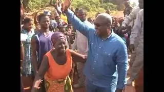 President John Mahama Inspects Roads: B/A