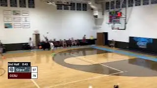 Grace vs CCSJ Men&rsquo;s Basketball