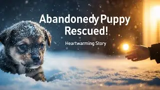 Little Puppy Rescued From Cold Snow