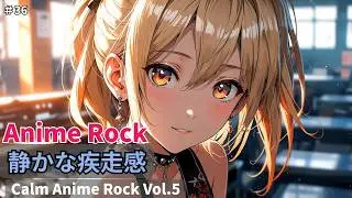 🌙 Late Night Focus Anime Rock  Japanese Female Vocals｜Calm Anime Rock Vol 5