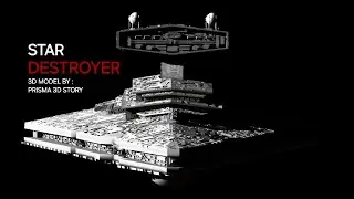 I made the iconic battleship in the Star Wars movies ( STAR DESTROYER ) - Prisma 3d Animation 