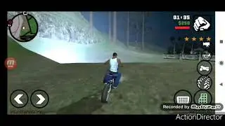 GTA Sanandreas, reaching  the top of Mount Chiliad using Sanchez bike amidst the police chase😁