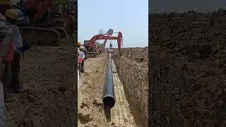 #pipeline #lowering #holiday #test #coating #repair #cradle #sideboom #trenching