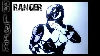 How to draw black power ranger - comment dessiner power ranger noir