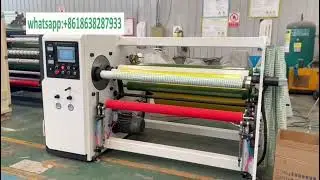 Transparent glue tape making machine / low cost manufacturing equipment of Adhesive Bopp Tape