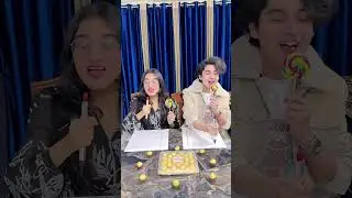 Lick N Draw Challenge💄🍭#zidaanshahidaly #comedy #shorts