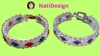 Pulsera preciosa con superduo⛸🧣- Beautiful bracelet with super-duo beads