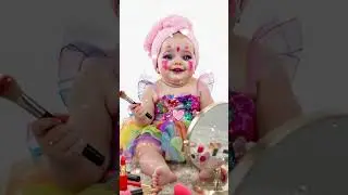Cute Baby Playing with Makeup 🎀 | Funny Baby Short Video 2025 #baby #adorablevideo #shorts