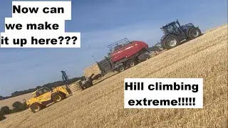 Baling on an Extreme Hill!!!