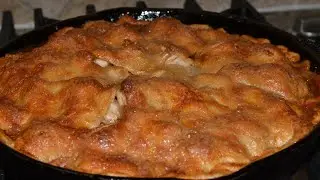 BEST Apple Pie How to make in skillet - Recipe | Only 7 ingredients