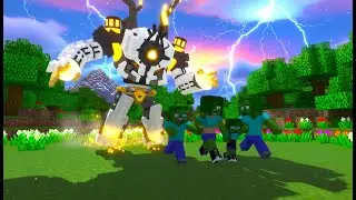 JJ Zombie Family VS Ruin Grader - Maizen Minecraft Animation