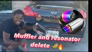 Infiniti G37 gets muffler and Resonator delete🎺🔥