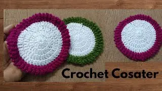 Shining Star Stitch Crochet Coaster  | Easy & Elegant Crochet Coaster Tutorial