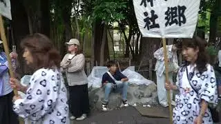 六郷神社　令和7年　例大祭　子供獅子舞