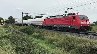DB Cargo 189 822 With Gas Tankers Freight Train at Horst-Sevenum the Netherlands 5.10.2023 Railfan👍🚂