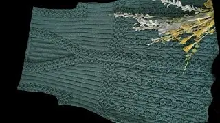 Latest ladies shrug knitting design
