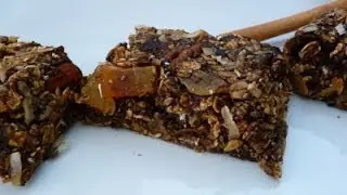 Healthy Granola Bars, Flax seeds, Chia Seeds and Prunes, how to recipe