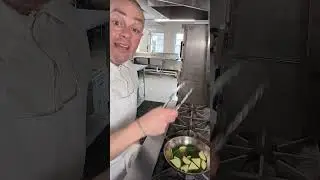 Let's saut&eacute; a zucchini #sauteedvegetables #cookingmethod #salt #cookingtutorial #everydayisfeastday