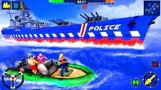 Police Speed Boat Gangster Chase - Police Cargo Ship - Android Gameplay