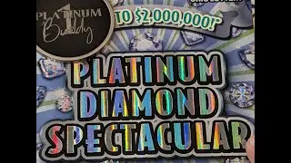 HUGE WIN!!!! Cannot Believe it $$PLATINUM Diamond Spectacular$$ Ohio Lottery Scratch Off Tickets