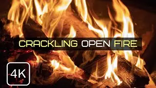 Crackling Open Fire | Relaxing Fireplace Sound | Burning Fireplace & Crackling Fire Sounds