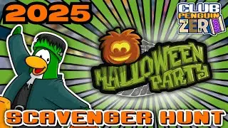 Club Penguin Zero | Halloween Party 2025 Scavenger Hunt! 🍬 + Mascot Quest (Halloween Party Part 3)