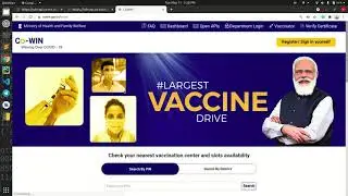 Demo of COWIN vaccine tracking scripts | Python