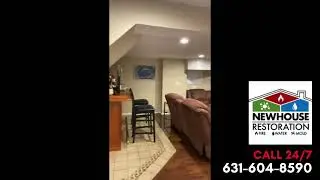 Basement Flood Cleanup Manhasset, NY - Water Heater Leak - Newhouse Restoration