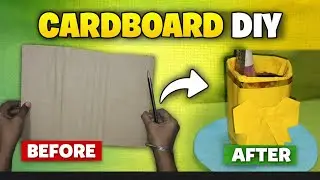Waste cardboard pen stand😍 #diy #craft #handmade #papercraft #cardboard #cardboardcraft #penholder 