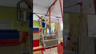 Mode coach &agrave; pertuis ✨ 1er salto pak 🔥 #gymnast